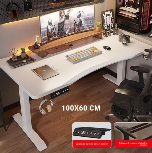 Zenova™ Elite Standing / Gaming Desk —  WHITE